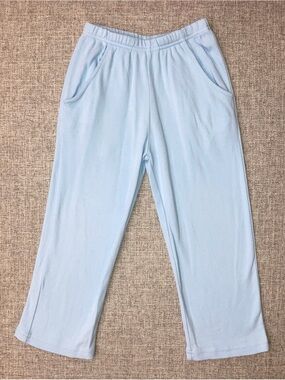 Eyelet and Ivy size 4 light blue knit pants VGUC